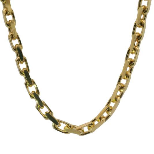 10k Yellow Gold 5mm Solid Anchor Chain