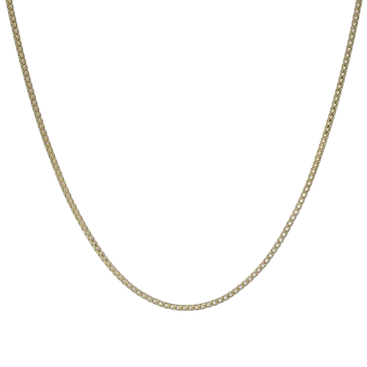 10k Yellow Gold 1mm Solid Franco Chain