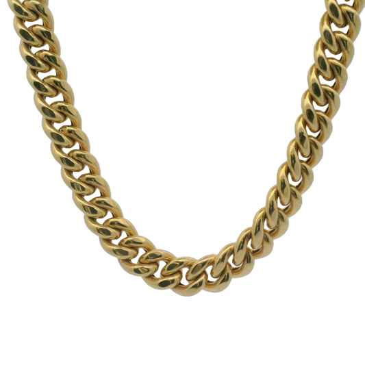 10k Yellow Gold 8.5mm Hollow Cuban Chain ($91/gram)