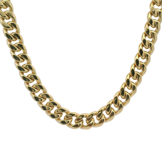10k Yellow Gold 7.3mm Hollow Cuban Chain (98/gram)