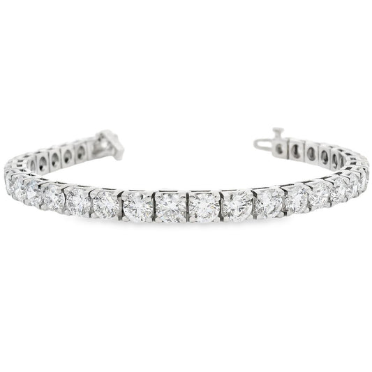 14k White Gold Diamond Tennis Bracelet(16.97 CT)
