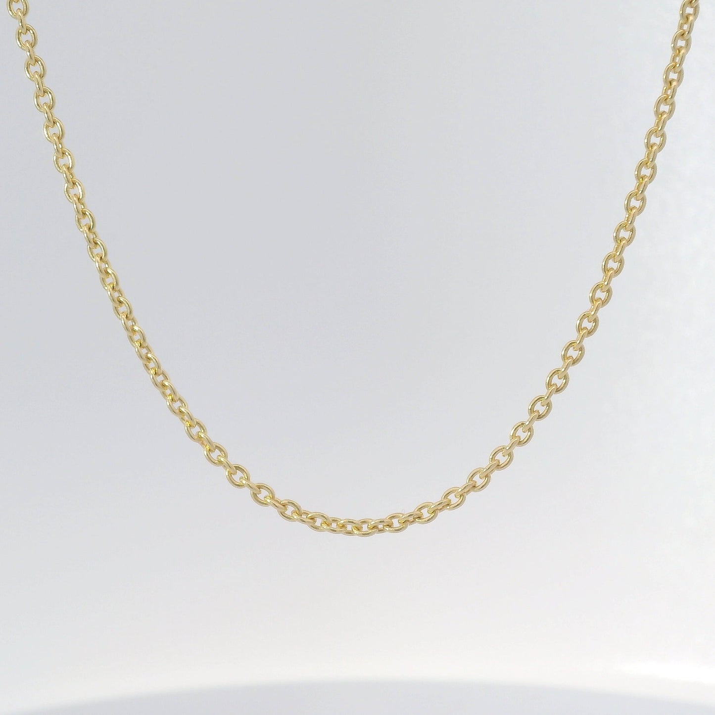 18k Rolo Cable Necklace