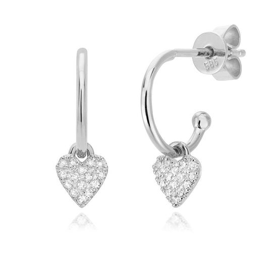 Miss Mimi 14k Dia Mini Hoop earrings