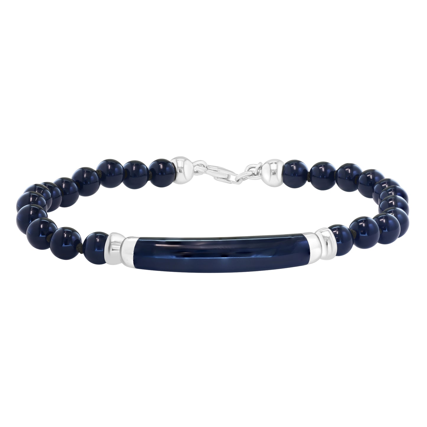 EFFY 925 STERLING SILVER, ONYX BRACELET