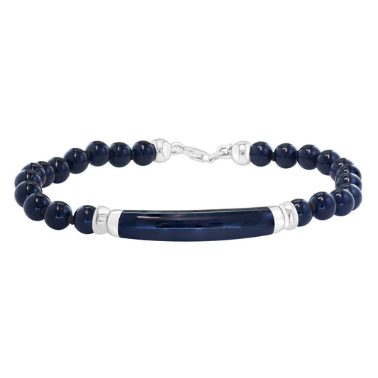 EFFY 925 STERLING SILVER, ONYX BRACELET