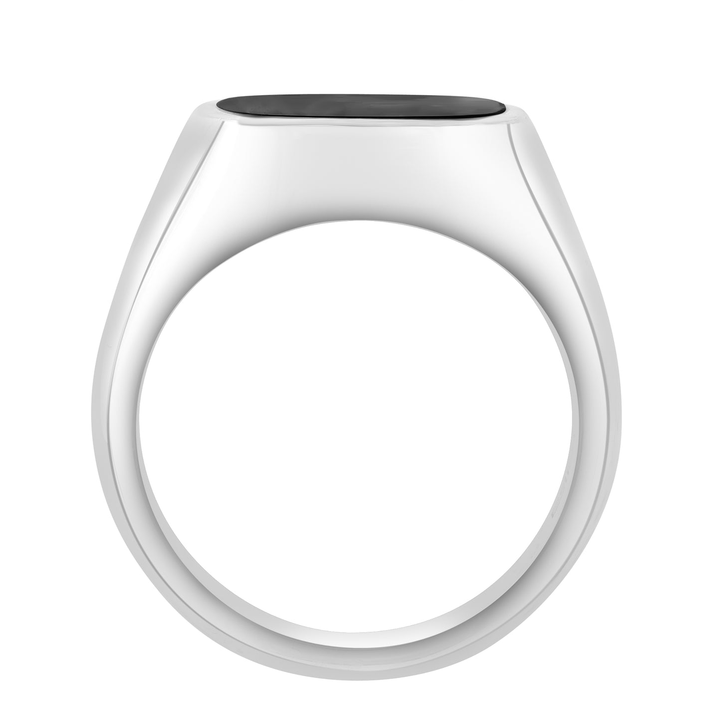 EFFY 925 STERLING SILVER, ONYX RING