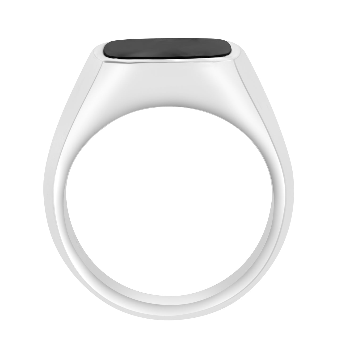 EFFY 925 STERLING SILVER, ONYX RING