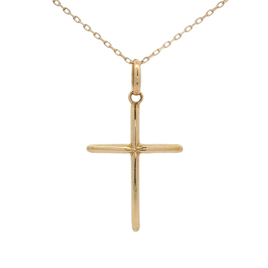 Elegant 10k Gold Cross Pendant