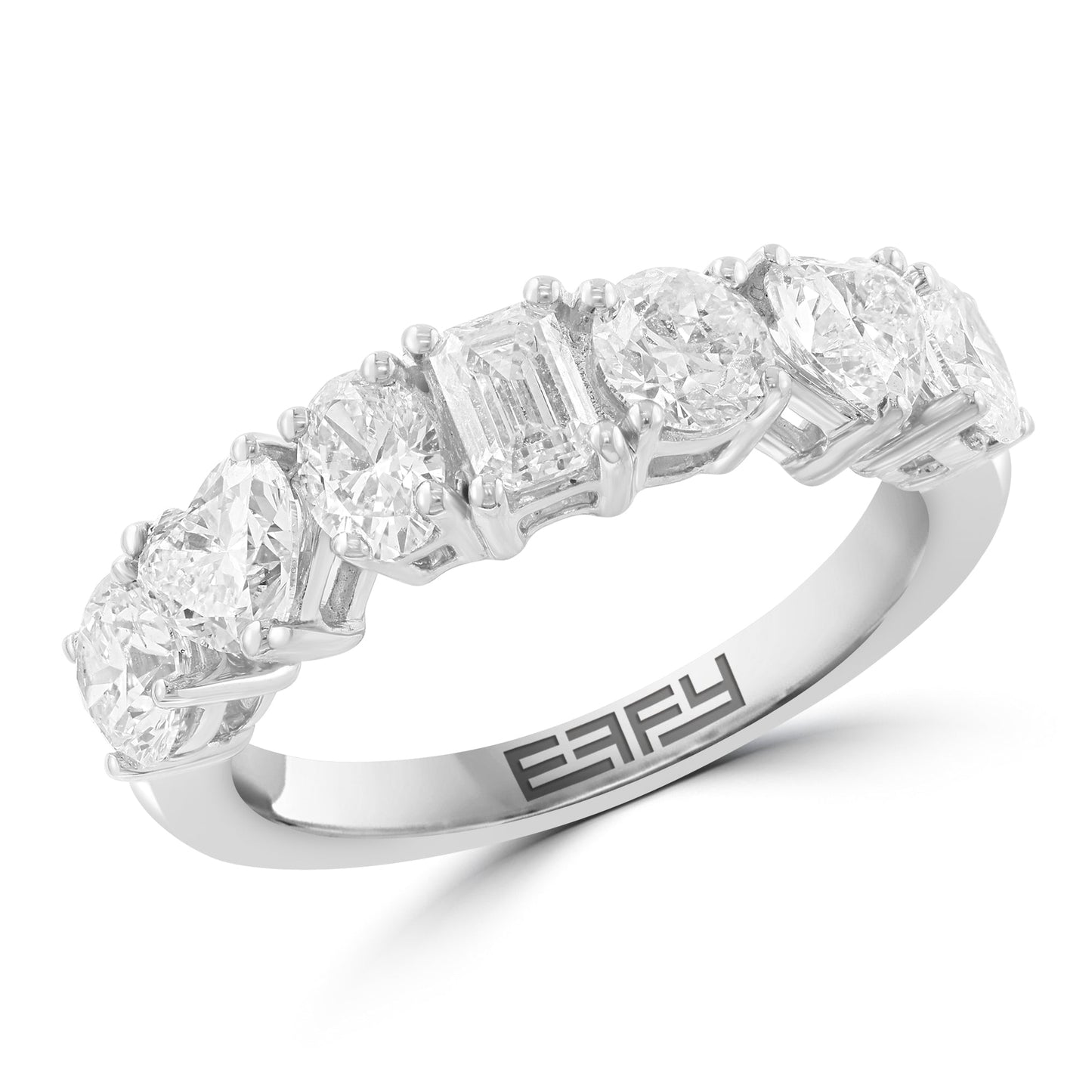 EFFY 14K WHITE GOLD LAB GROWN DIAMOND RING (2.24 CTW)