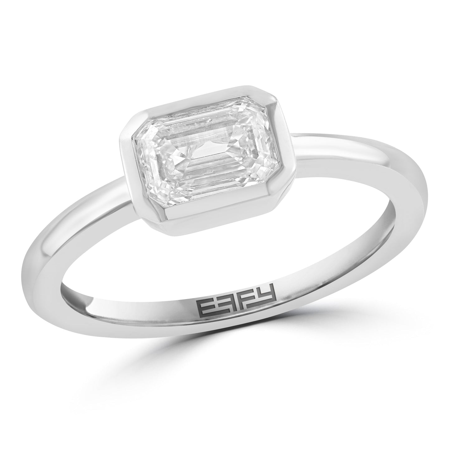 EFFY 14K WHITE GOLD LAB GROWN DIAMOND RING (0.98 CTW)
