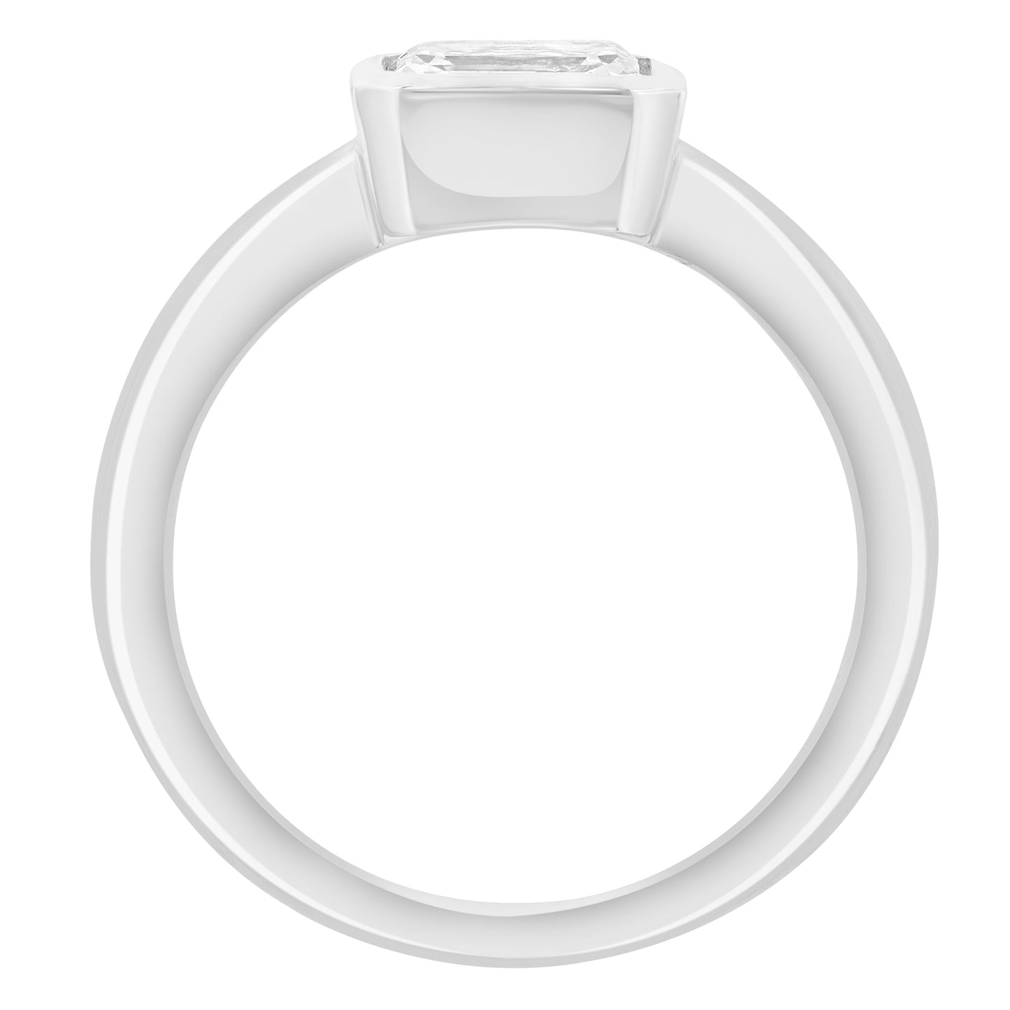 EFFY 14K WHITE GOLD LAB GROWN DIAMOND RING (0.98 CTW)