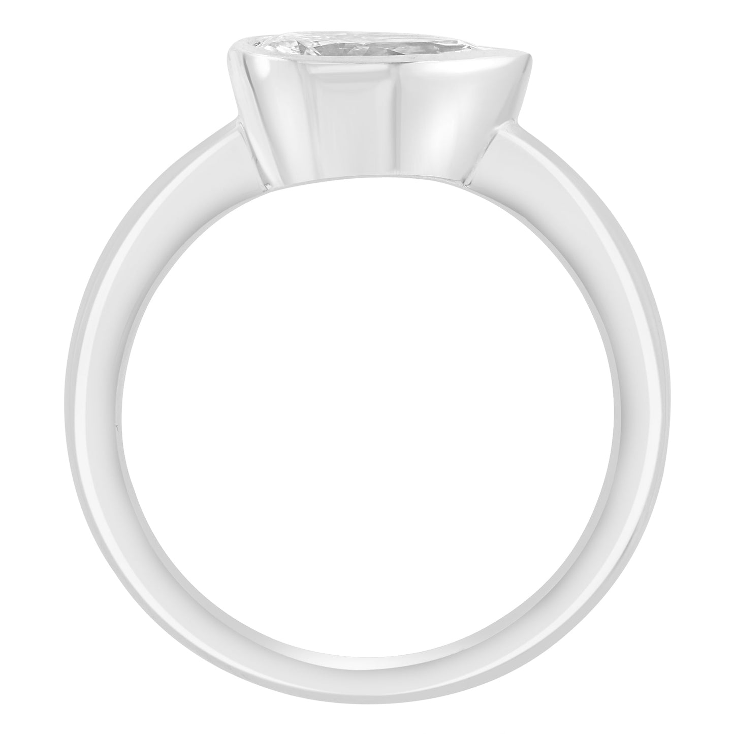 EFFY 14K WHITE GOLD LAB GROWN DIAMOND RING (0.98 CTW)