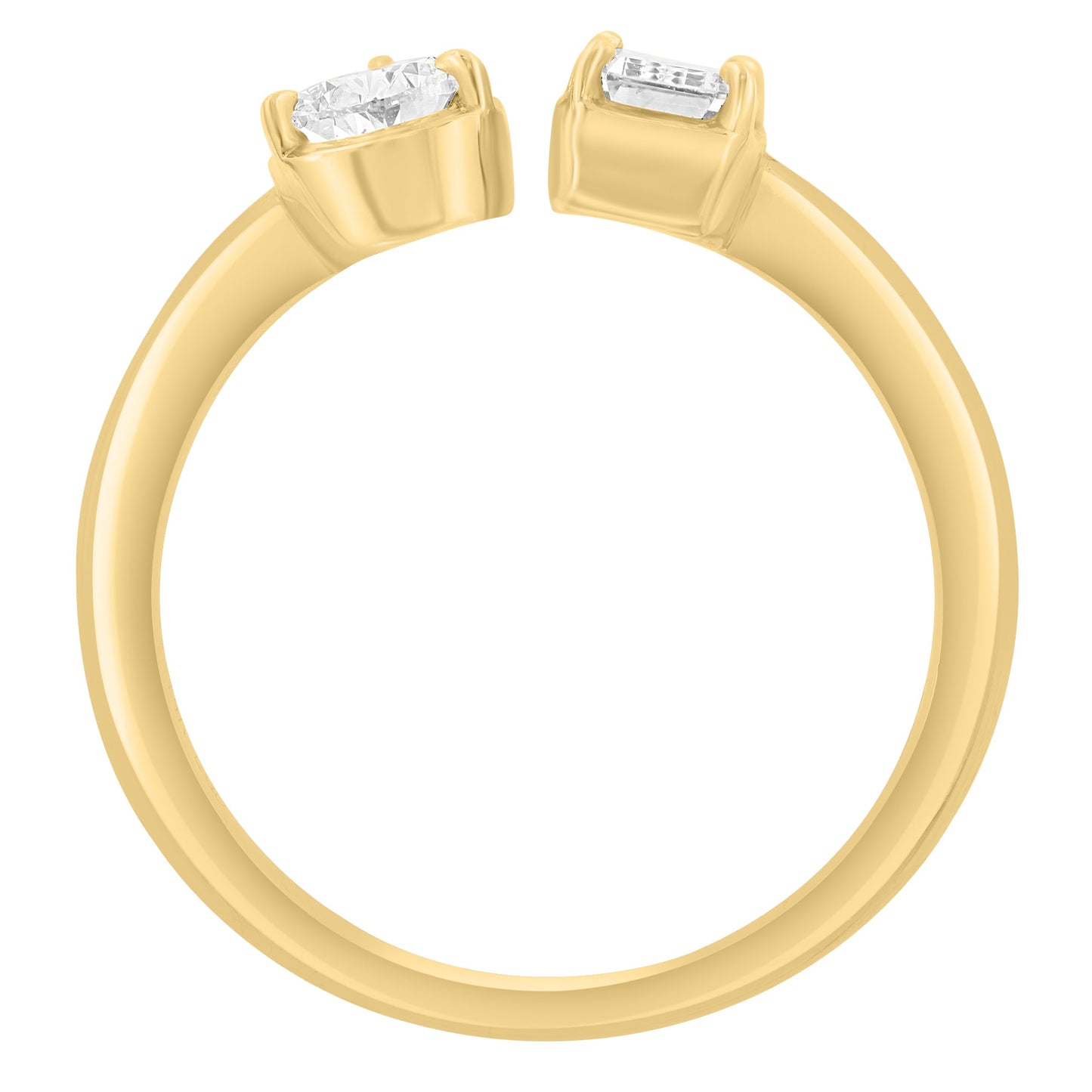 EFFY 14K YELLOW GOLD LAB GROWN DIAMOND RING (0.97 CTW)
