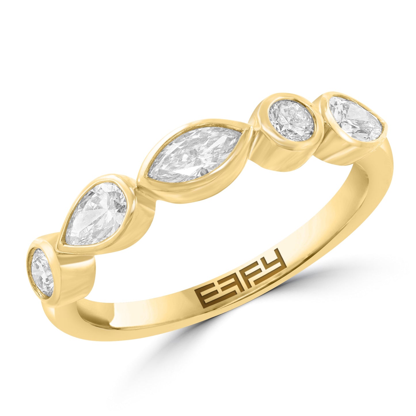 EFFY 14K YELLOW GOLD LAB GROWN DIAMOND RING (0.64 CTW)