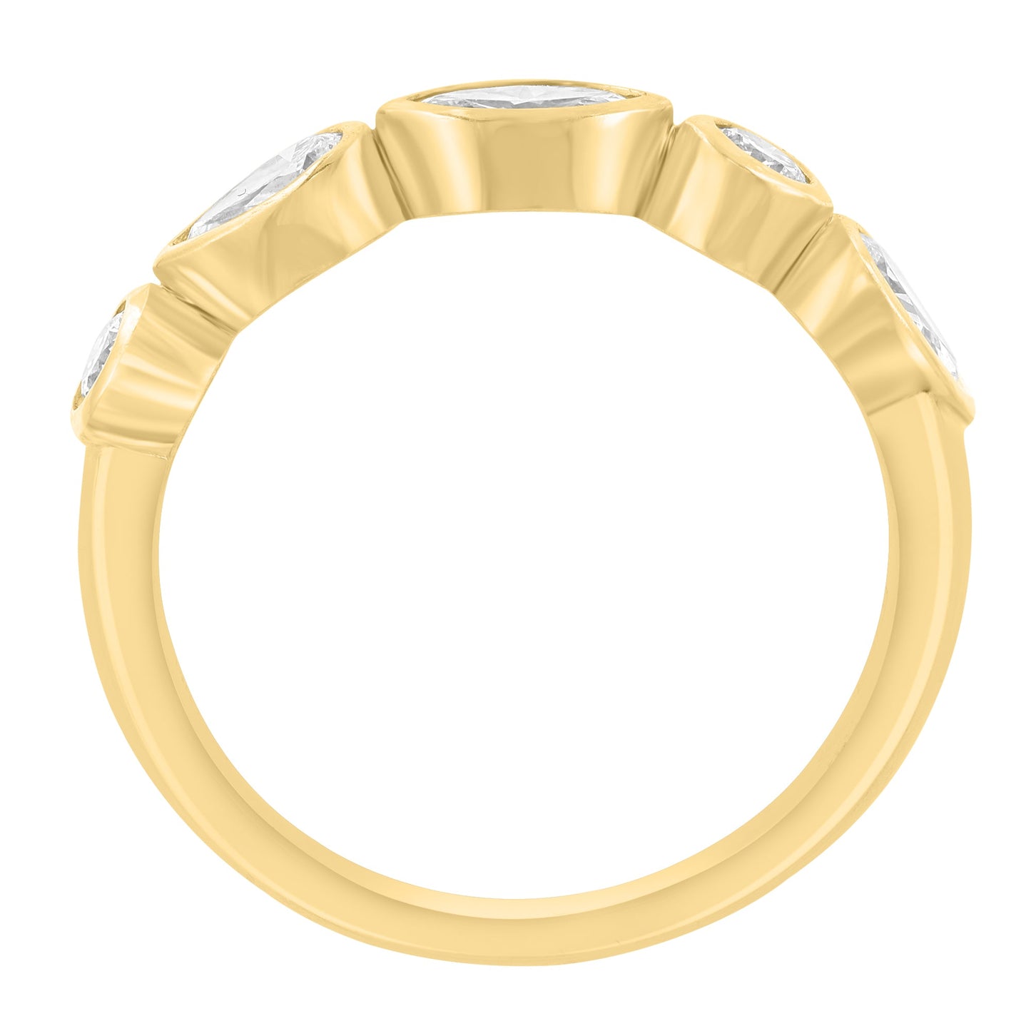 EFFY 14K YELLOW GOLD LAB GROWN DIAMOND RING (0.64 CTW)