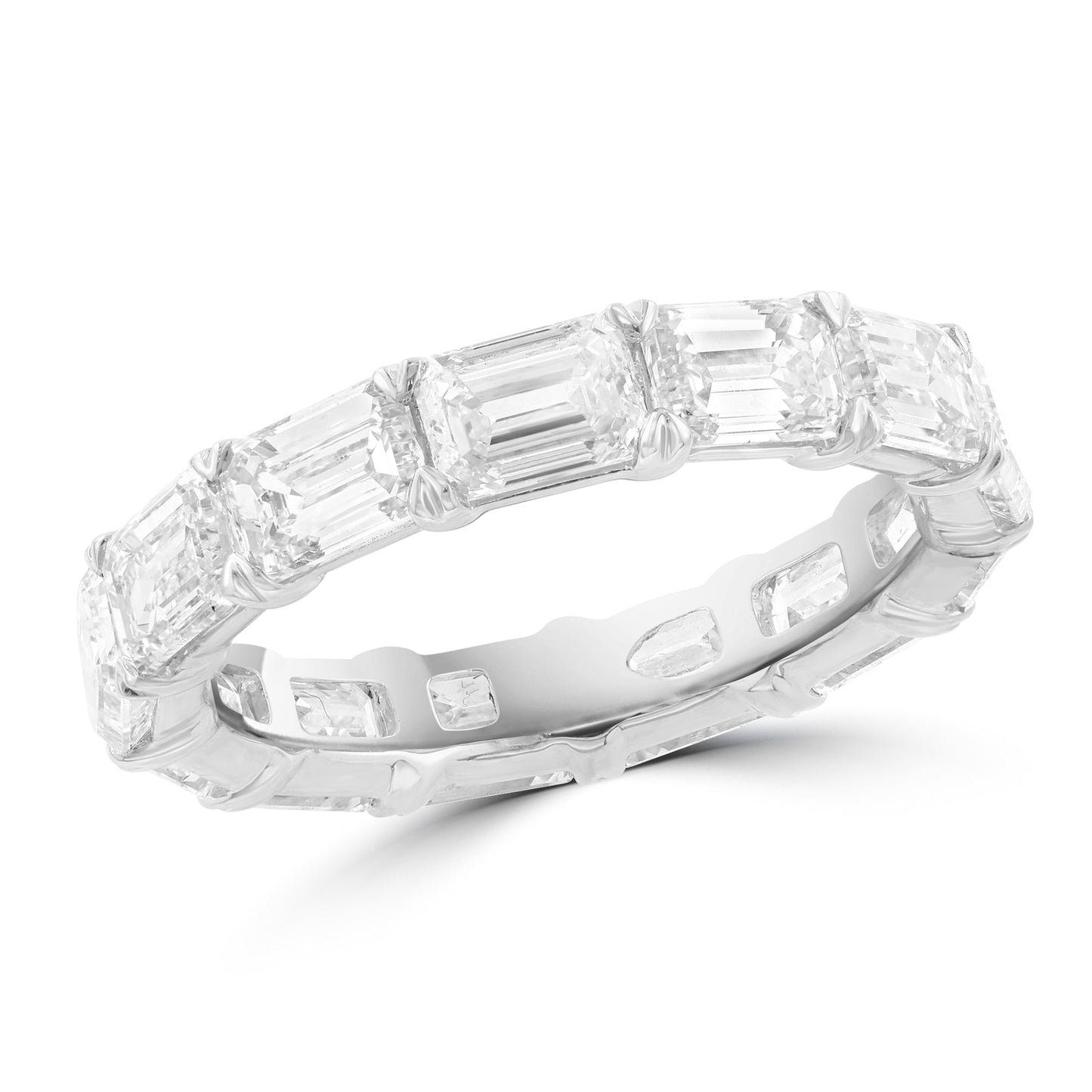 EFFY 14K WHITE GOLD LAB GROWN DIAMOND RING (5.29 CTW)