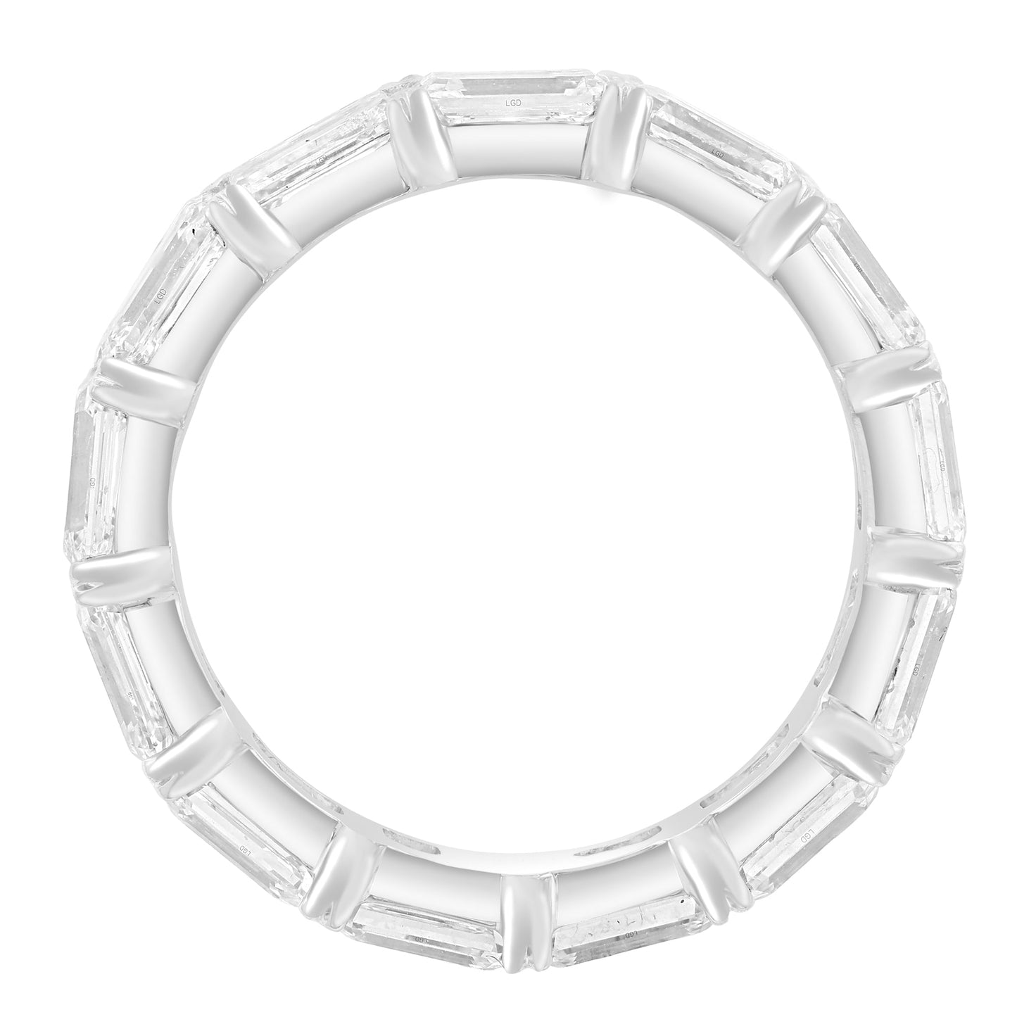 EFFY 14K WHITE GOLD LAB GROWN DIAMOND RING (5.29 CTW)