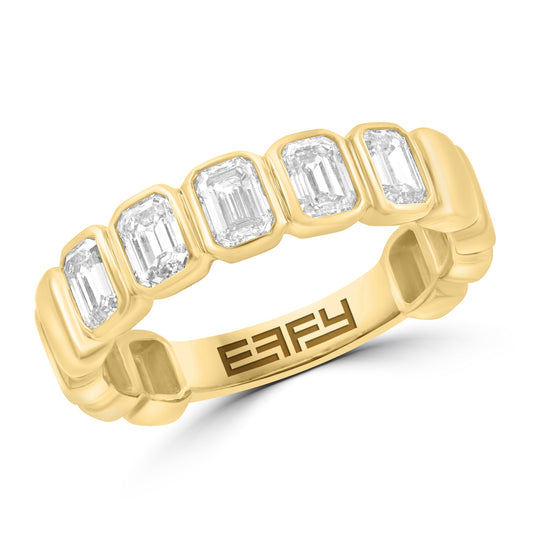 EFFY 14K YELLOW GOLD LAB GROWN DIAMOND RING (0.93 CTW)