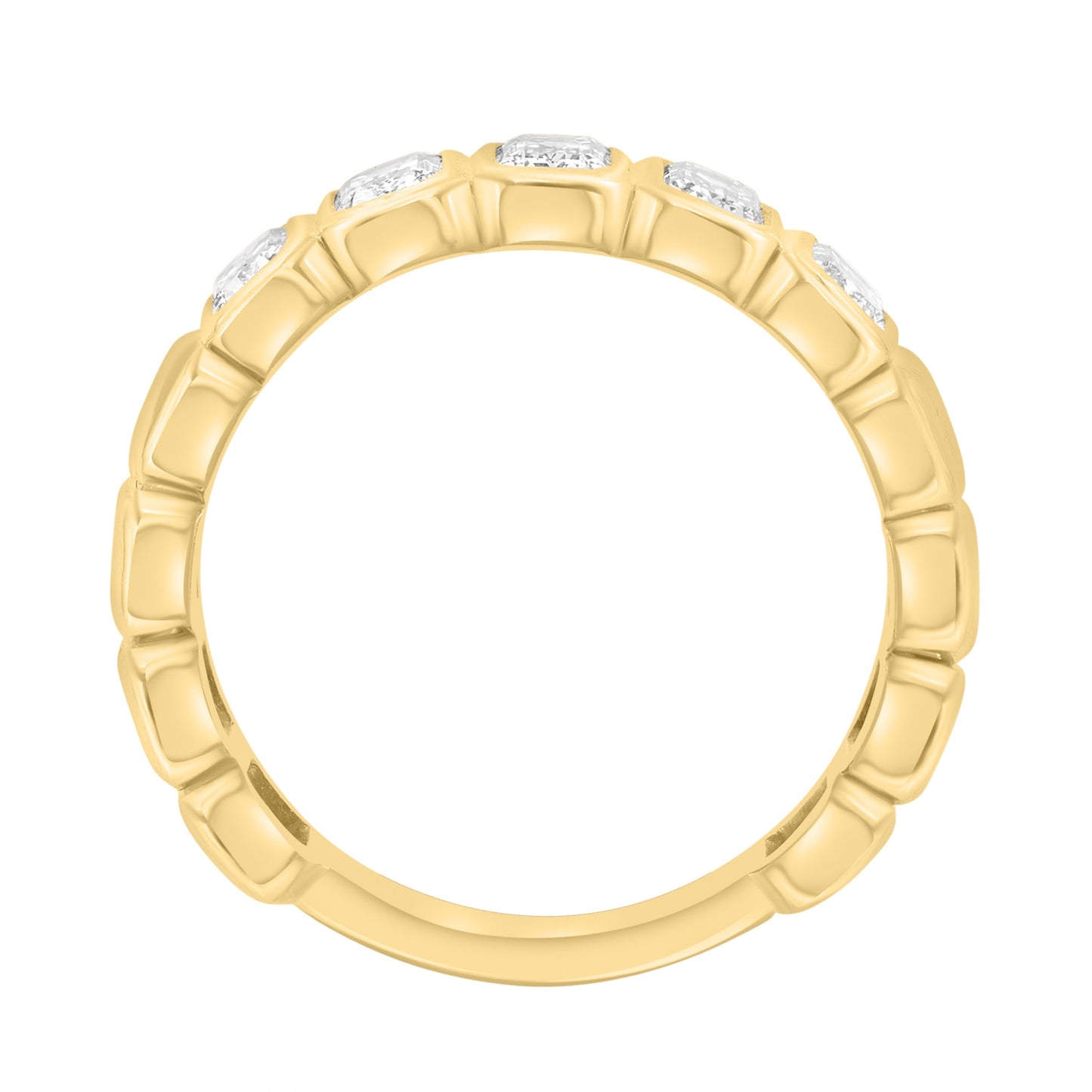 EFFY 14K YELLOW GOLD LAB GROWN DIAMOND RING (0.93 CTW)