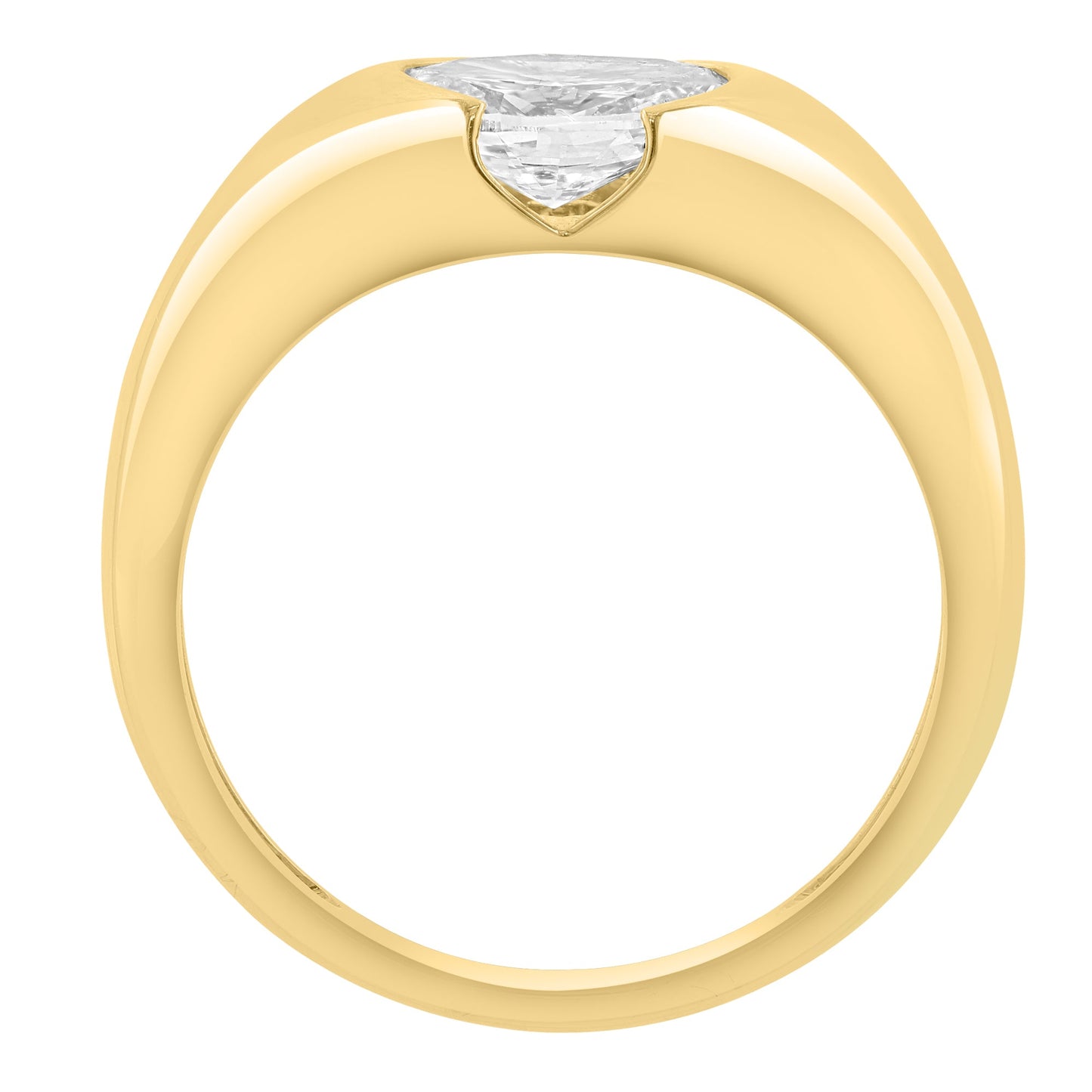 EFFY 14K YELLOW GOLD LAB GROWN DIAMOND RING (0.98 CTW)
