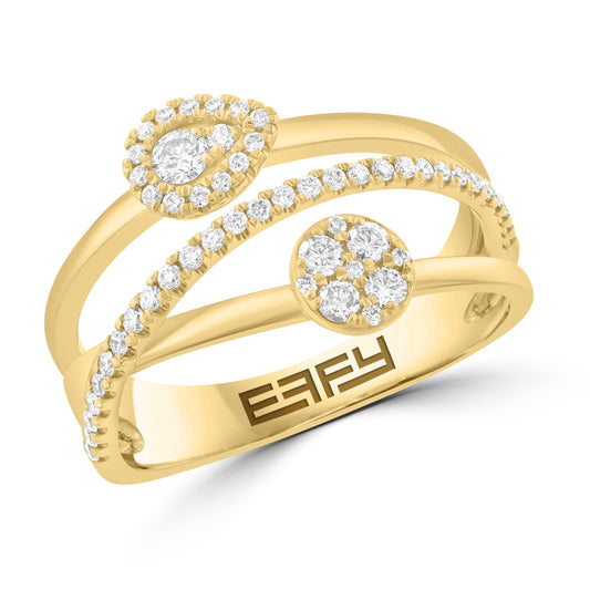 EFFY 14K YELLOW GOLD DIAMOND RING (0.40 CTW)