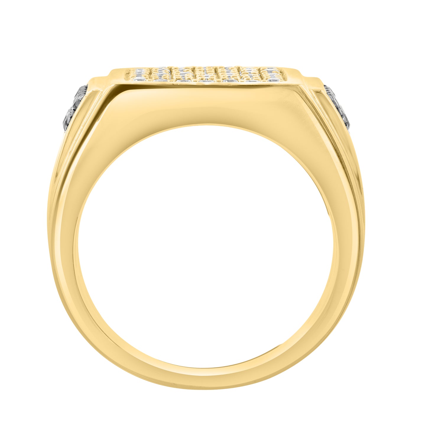 EFFY 14K YELLOW GOLD DIAMOND (1.03 CTW) BLACK DIAMOND RING