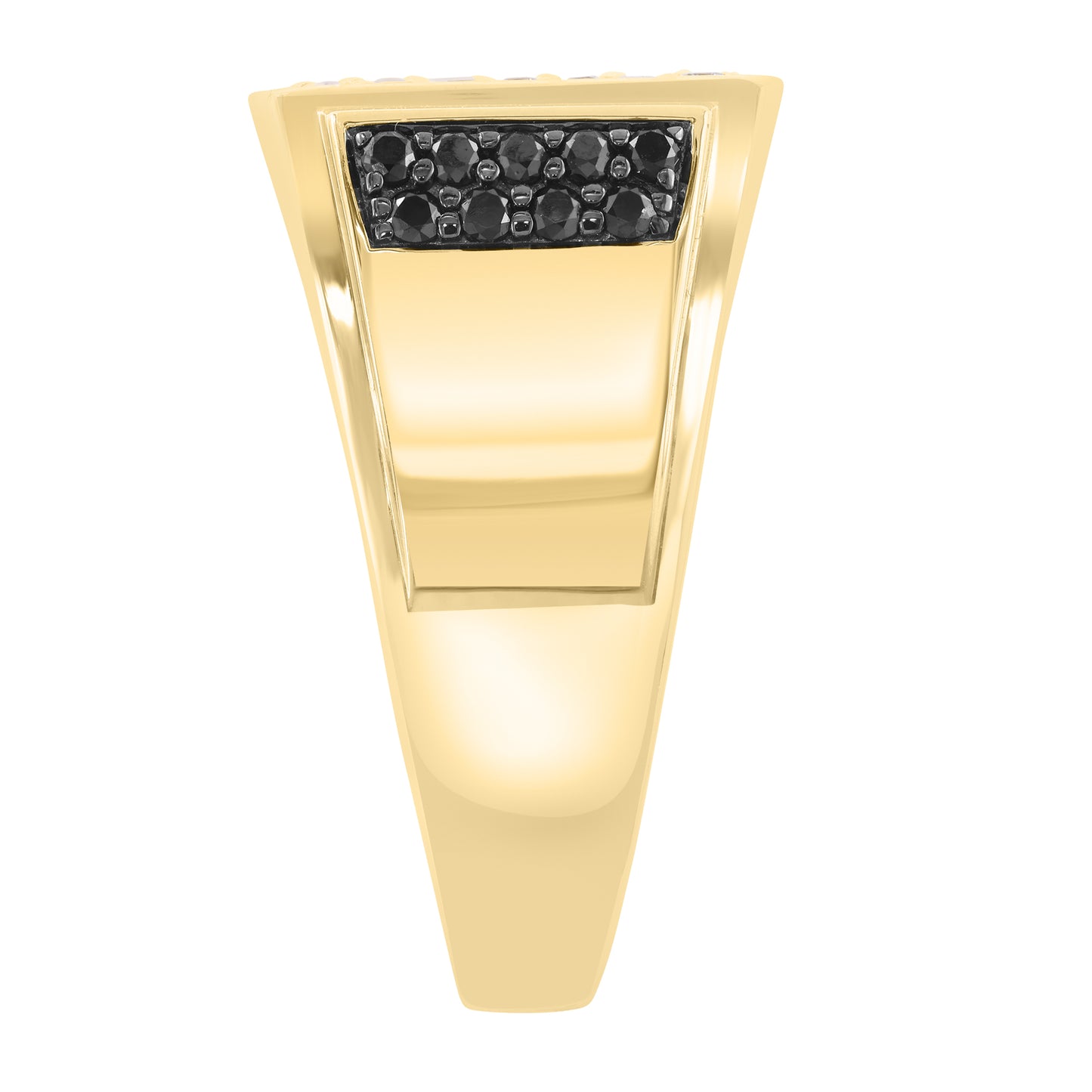 EFFY 14K YELLOW GOLD DIAMOND (1.03 CTW) BLACK DIAMOND RING