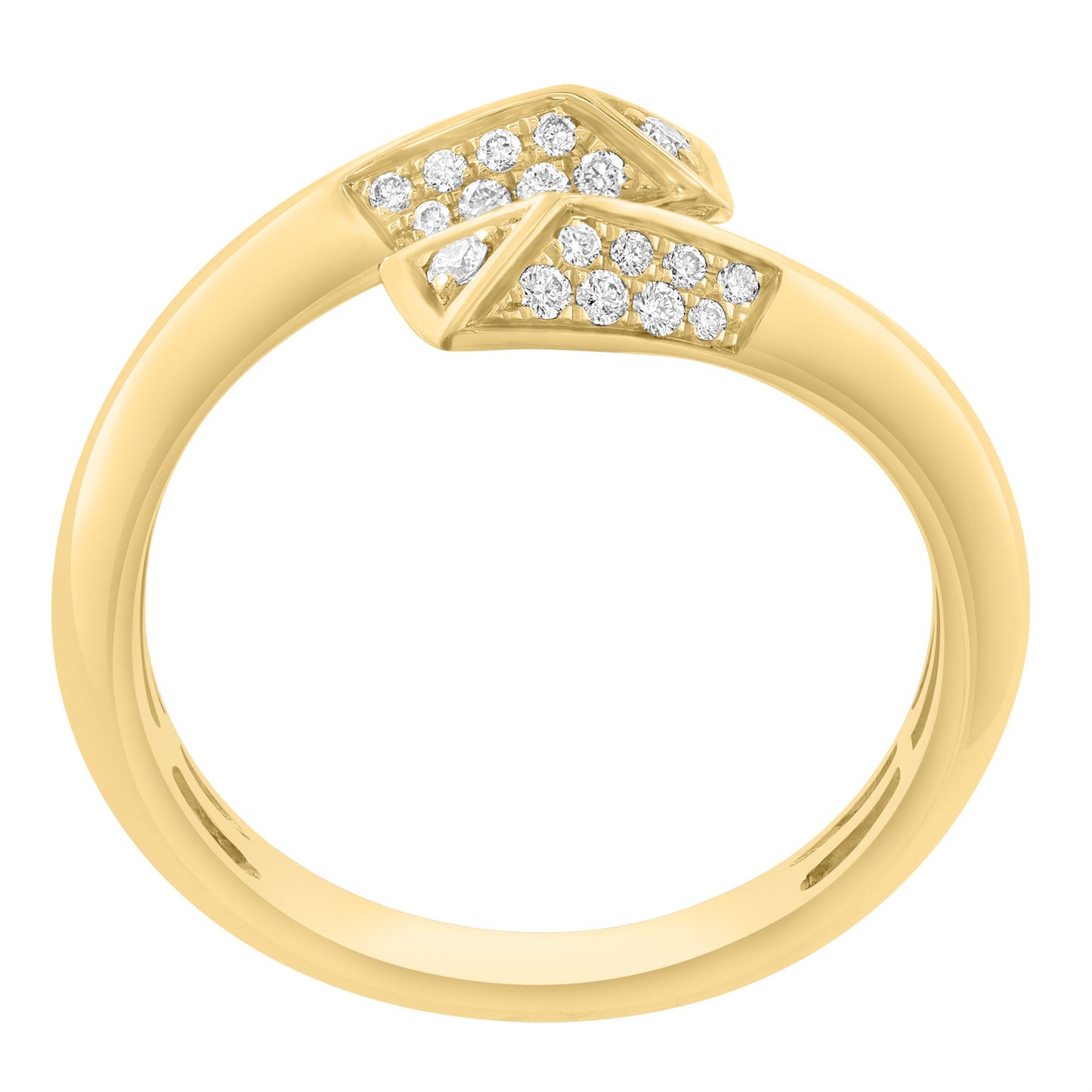 EFFY 14K YELLOW GOLD DIAMOND RING ( .17 CTW)