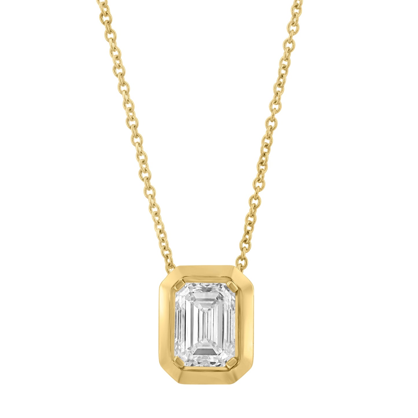 EFFY 14K YELLOW GOLD LAB GROWN DIAMOND NECKLACE (0.98 CTW)