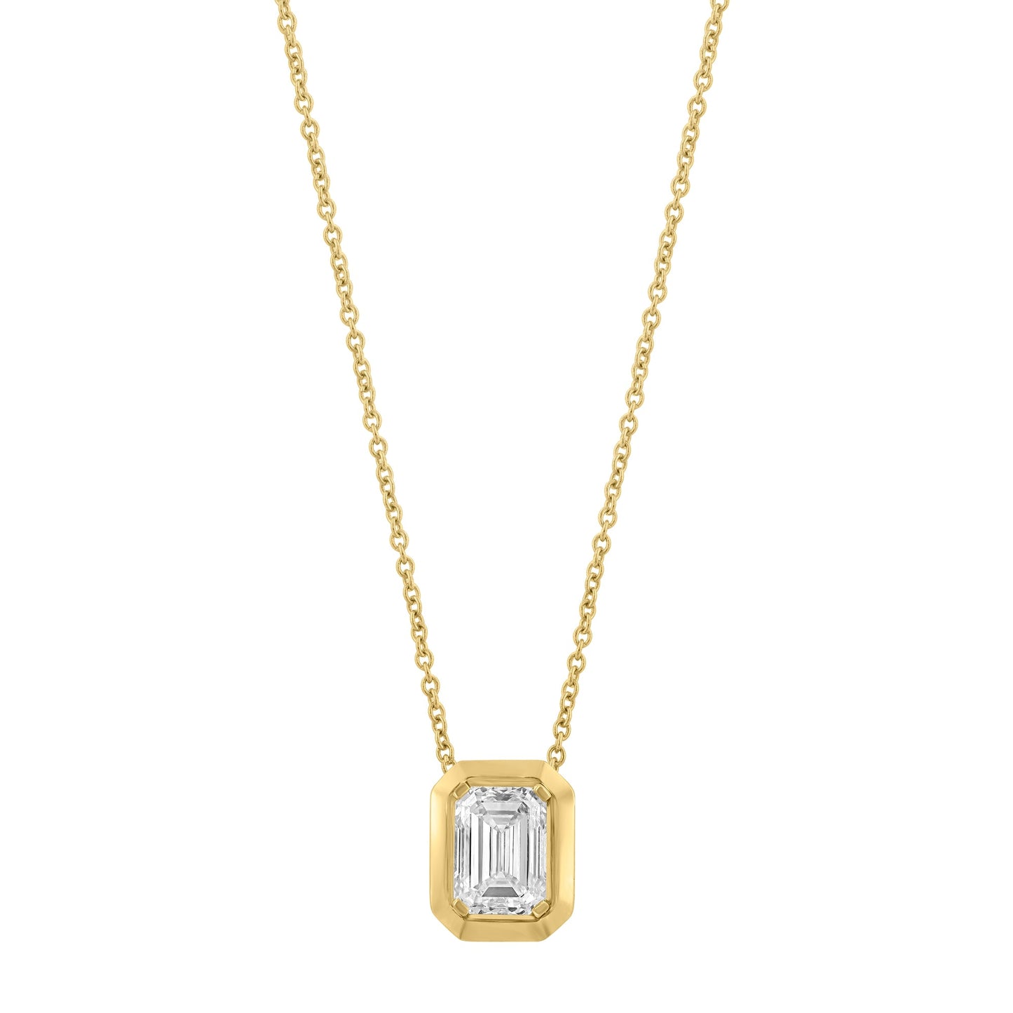 EFFY 14K YELLOW GOLD LAB GROWN DIAMOND NECKLACE (0.98 CTW)