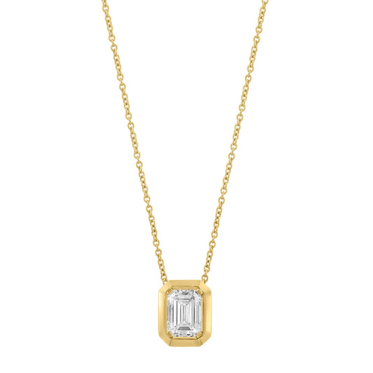 EFFY 14K YELLOW GOLD LAB GROWN DIAMOND NECKLACE (0.98 CTW)