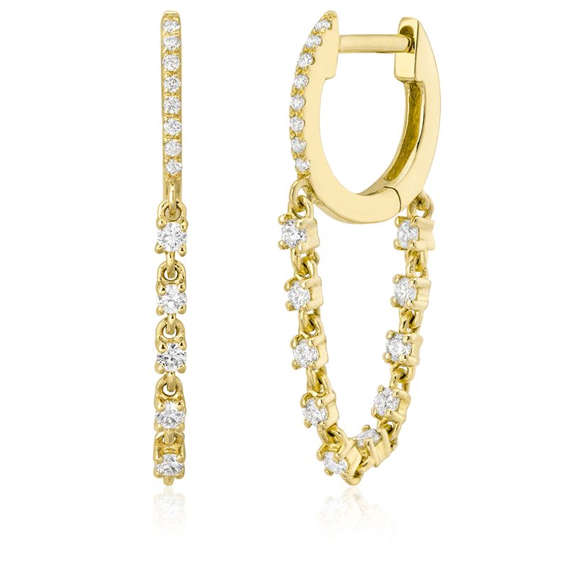 Miss Mimi 14k Diamond Huggies