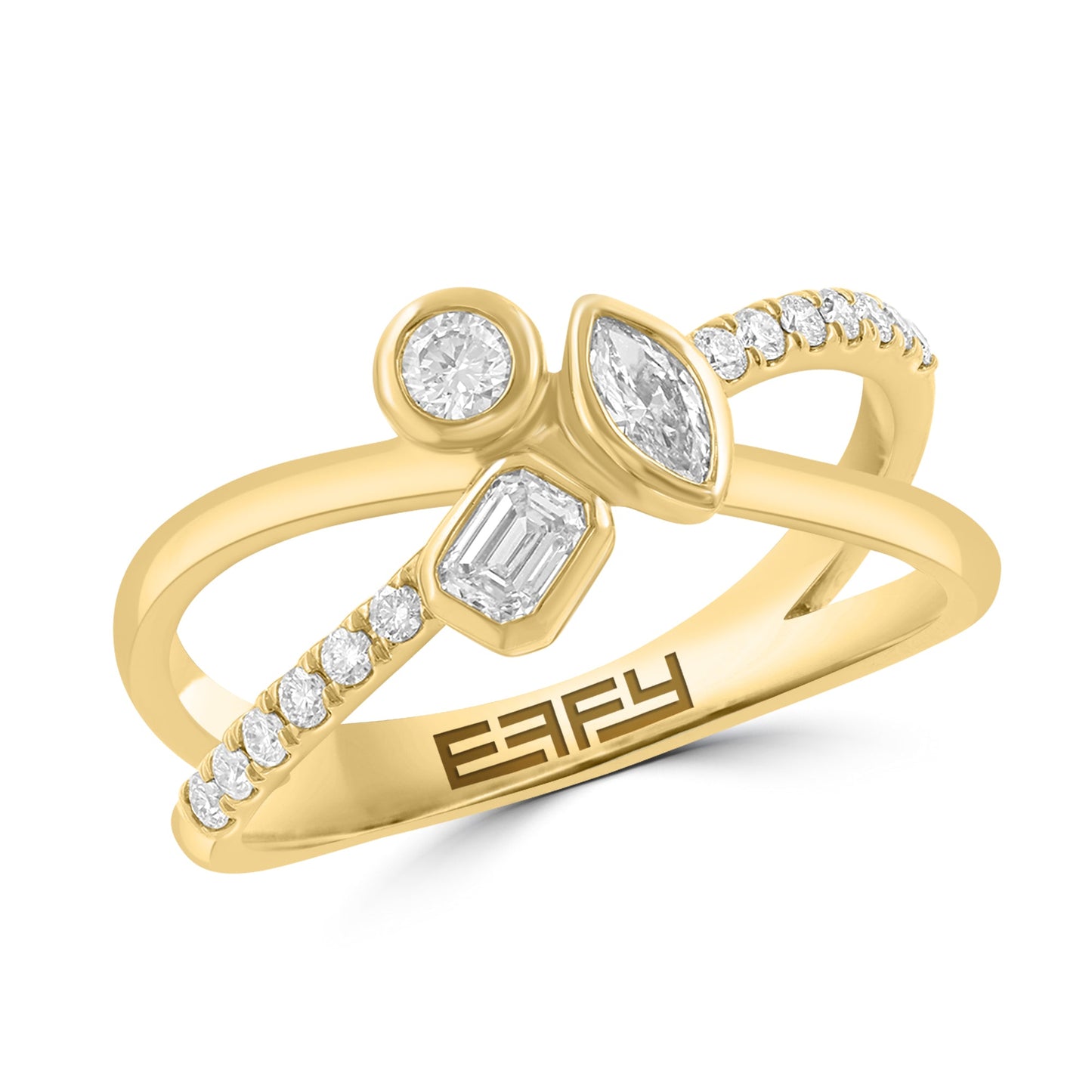 EFFY 14K YELLOW GOLD LAB GROWN DIAMOND RING (0.40 CTW)