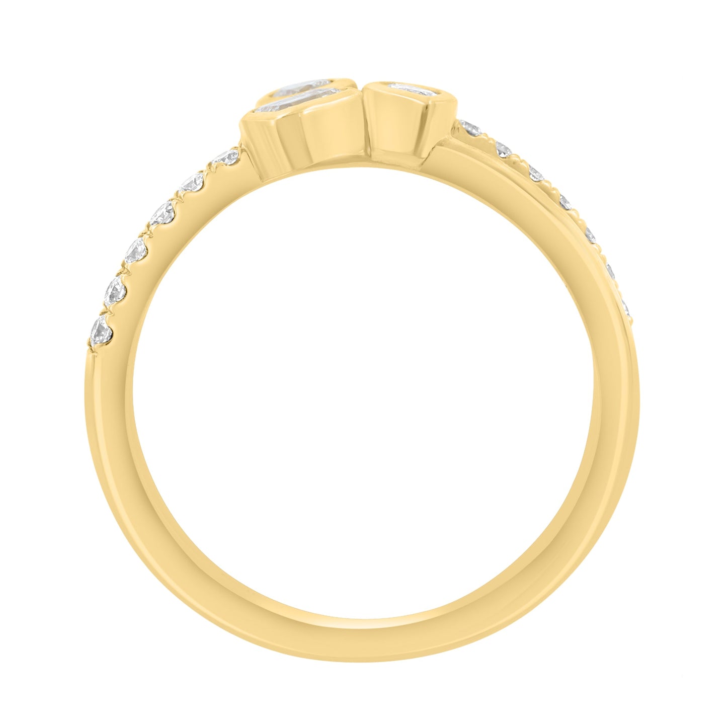 EFFY 14K YELLOW GOLD LAB GROWN DIAMOND RING (0.40 CTW)