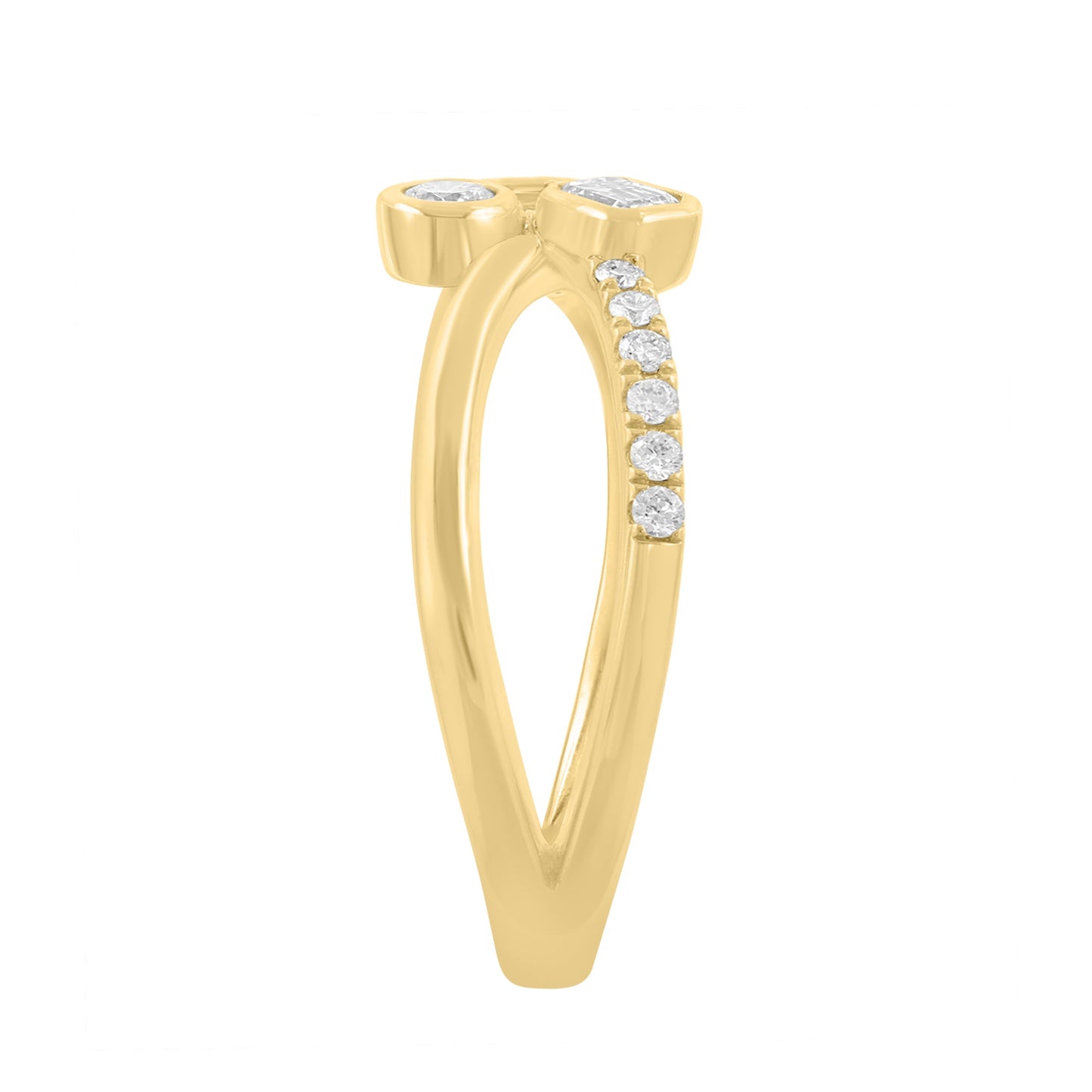 EFFY 14K YELLOW GOLD LAB GROWN DIAMOND RING (0.40 CTW)