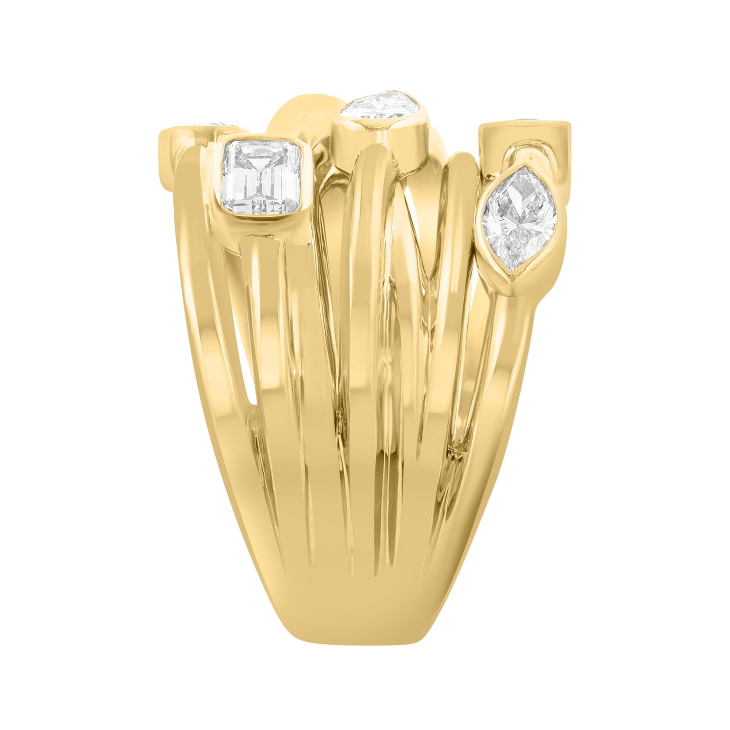 EFFY 14K YELLOW GOLD LAB GROWN DIAMOND RING (1.00 CTW)