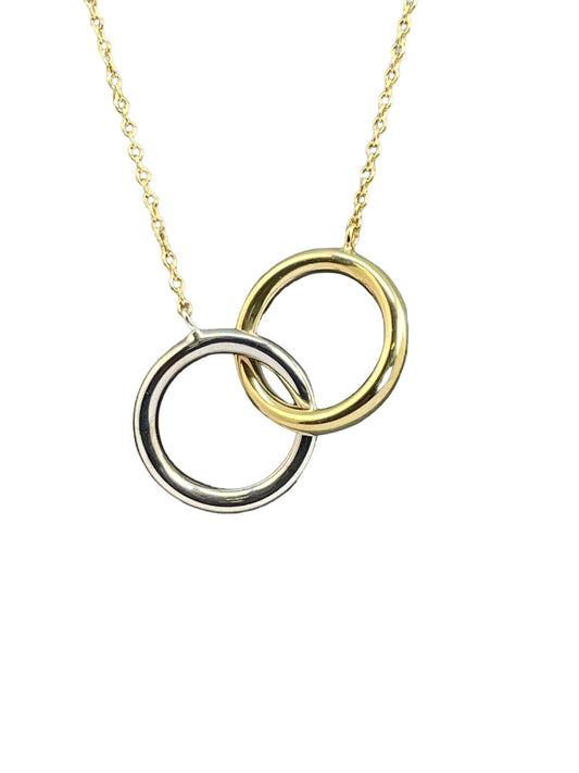 10k Two Tone Forever Pendant